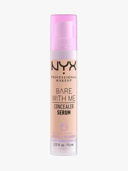 Nyx Professional Makeup Bare With Me Concealer Serum in branded component on a light gray background